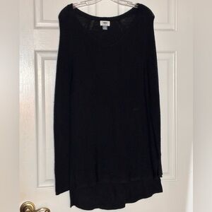 Old Navy Black Knit V Neck Long Sleeve Sweater Size XL